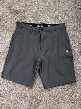 Hurley Men's Charcoal Athletic Walkshorts